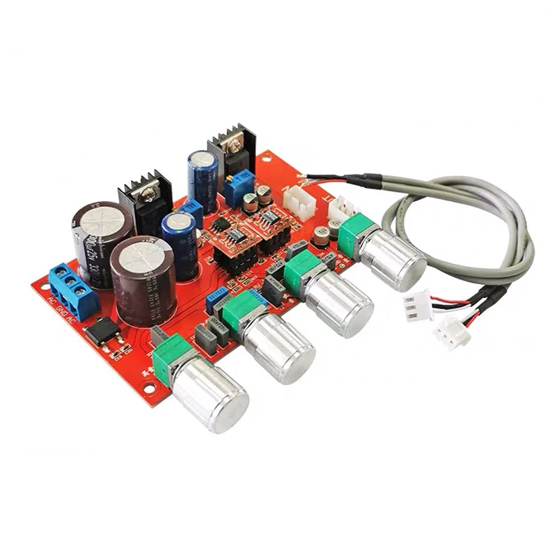 2 * плата предусилителя OP275 аудио эквалайзер предусилитель тона басов