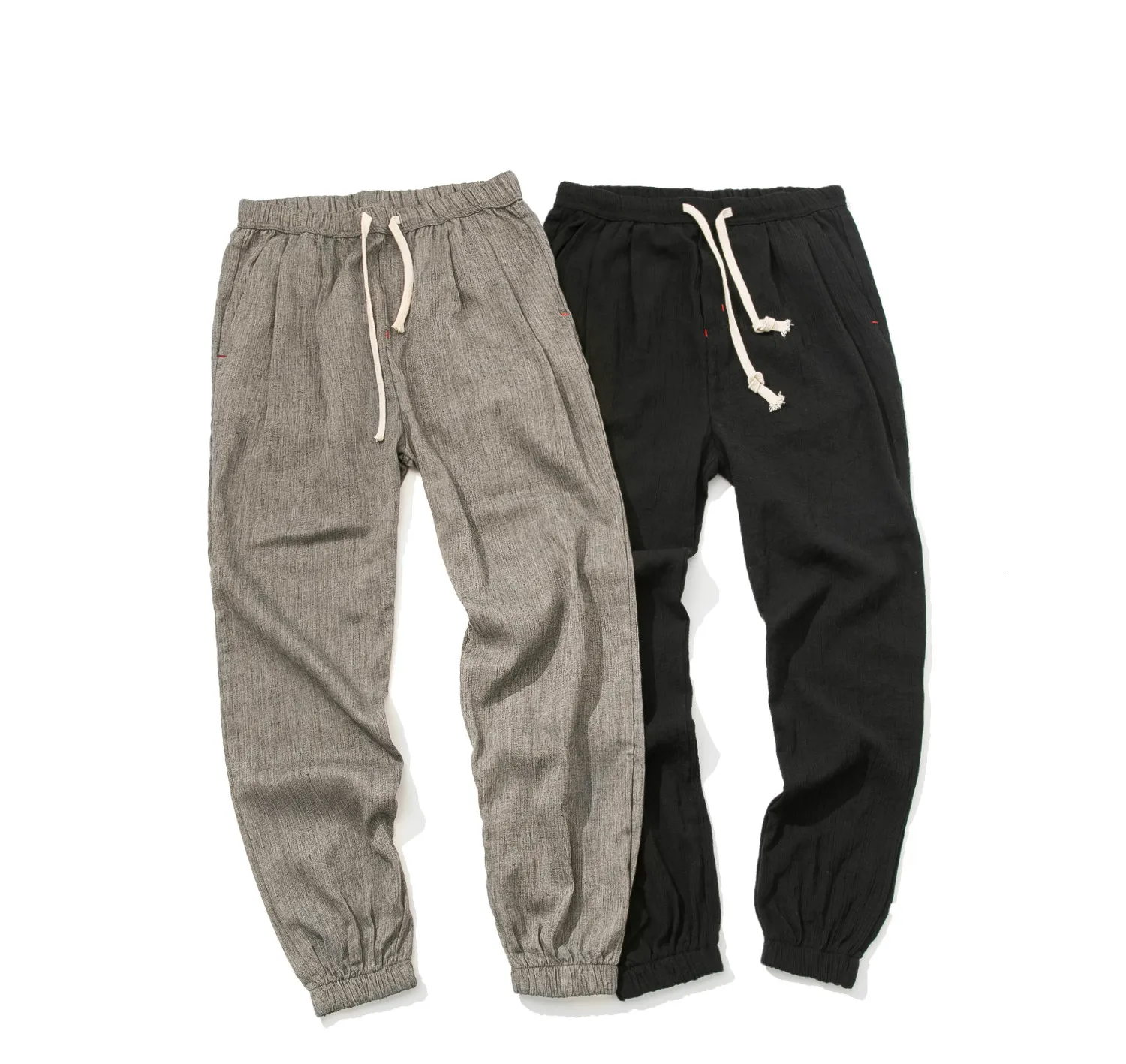 

PADEGAO Cotton Linen Casual Harem Pants Men Joggers Man Trousers Male Chinese Style Baggy Pants 2020 Harajuku Clothe PDG1605