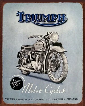 

Винтаж домашний декор "Триумф Stets Fahrbereit" Винтаж металлические знаки бляшки и знаки домашний декор таблички Ретро Размеры: 20*30 см