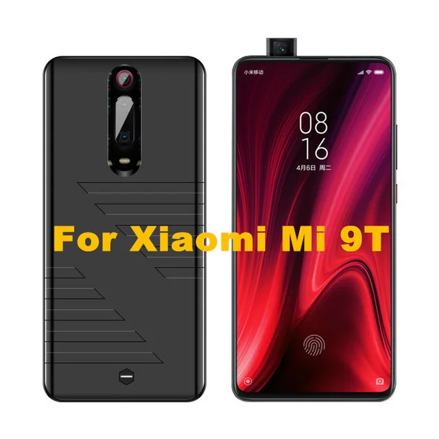 Black for Mi 9T Портативное зарядное устройство 6800 мАч чехол для банка питания для Xiaomi Mi 9T Pro резервный аккумулятор для зарядки аккумулятора чехол для Xiaomi Mi 9T - Цвет: Black for Mi 9T