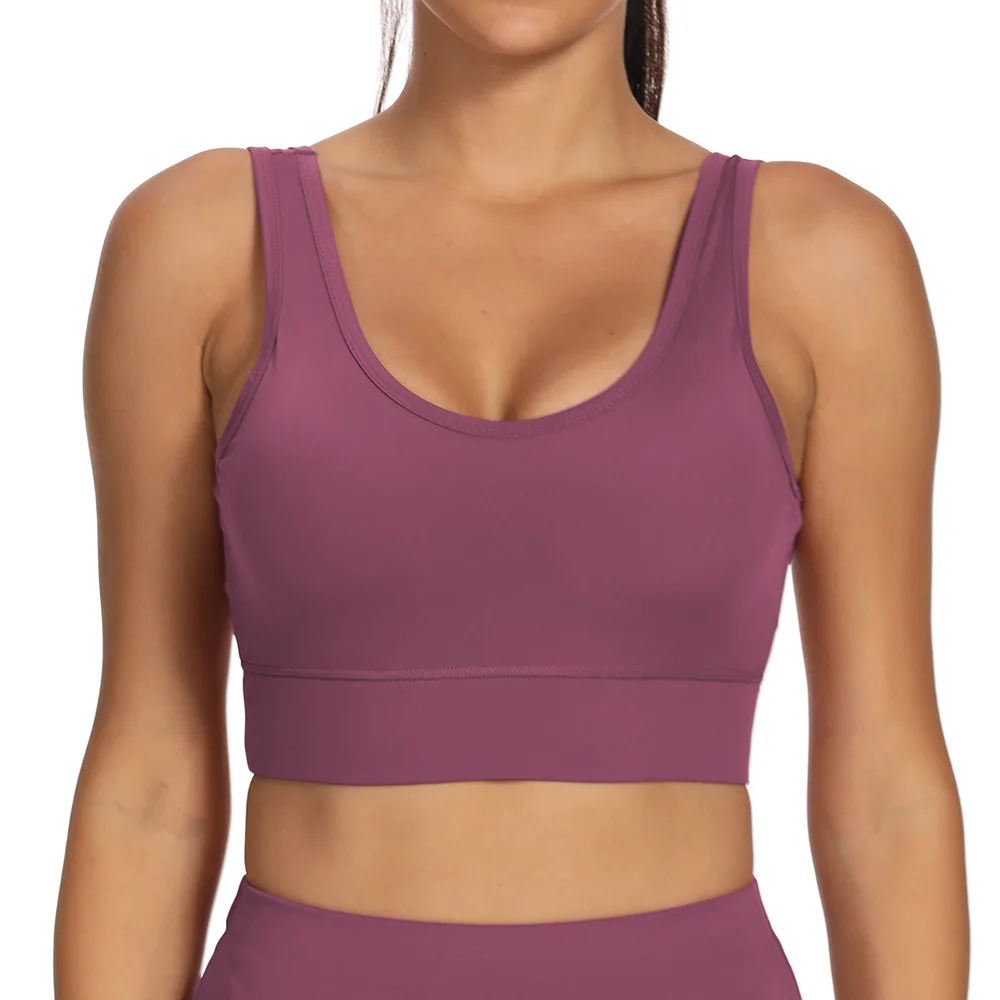 

Jstong Women Bras Breathable Sports Bra Anti-sweat Shockproof Padded Sports Bra Yoga Top Athletic Gym Running Fitness Workout