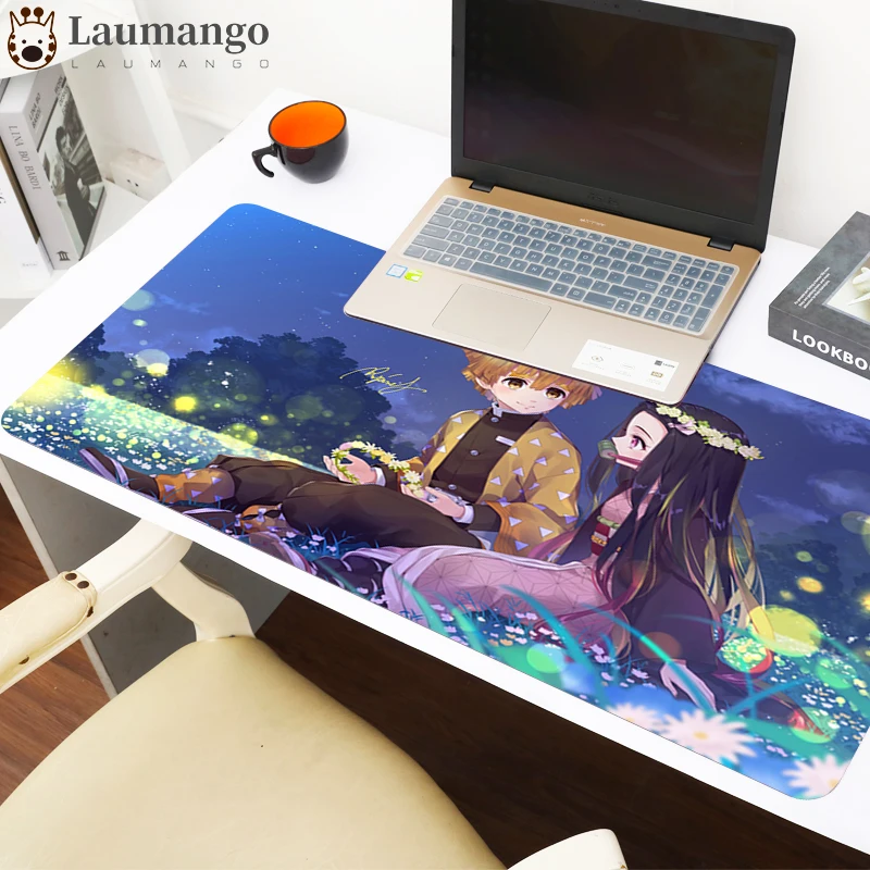 

Locking Edge big Size 400X900mm Speed Gamer Mouse Pad for Office mouse pad Kimetsu No Yaiba