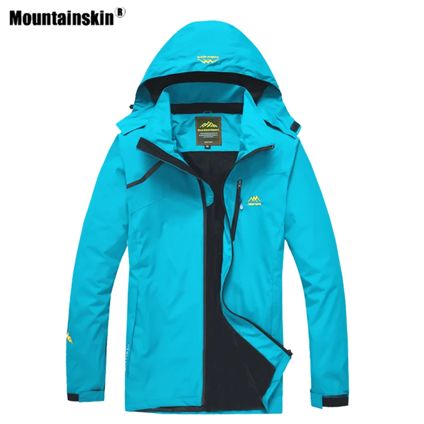 Женская дышащая куртка Mountainskin с капюшоном тонкая ветровка для занятий спортом на