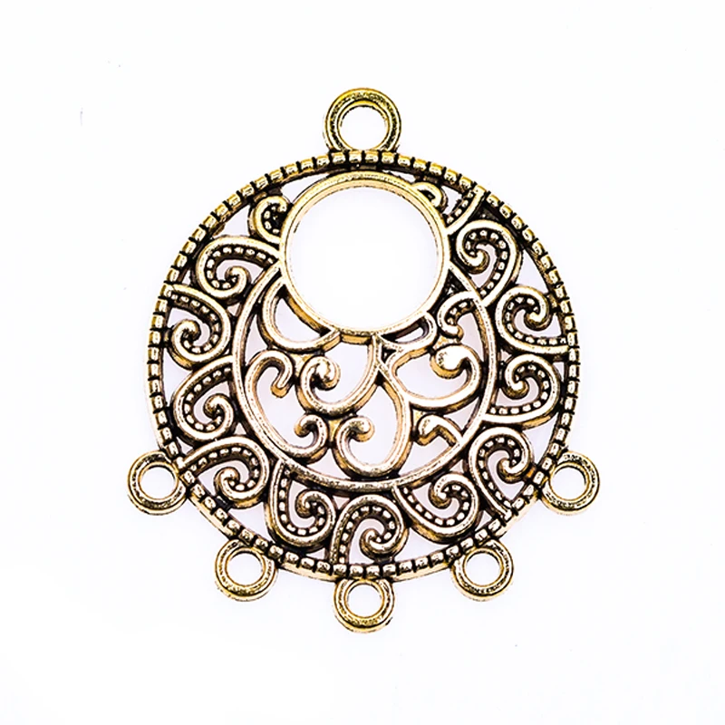 

Filigree 10pcs Pendant Vintage Earring Charms For Costume Jewelry Making Set Alloy Bohemia Pendants DIY Craft Accessories Bedels
