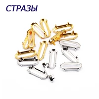 ctpa3bi 4128 elongated baguette empty rhinestone claws hollow out sew on stones silver golden color rhinestone base sewing cratf