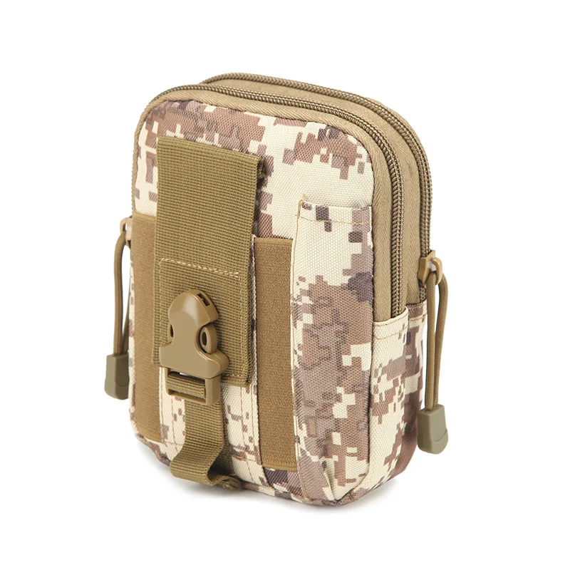 Desert Мужская Уличная тактическая Сумка Molle, поясная сумка, чехол для телефона, военная, для кемпинга, скалолазания, бега, охоты, маленькие EDC сумки - Цвет: Desert