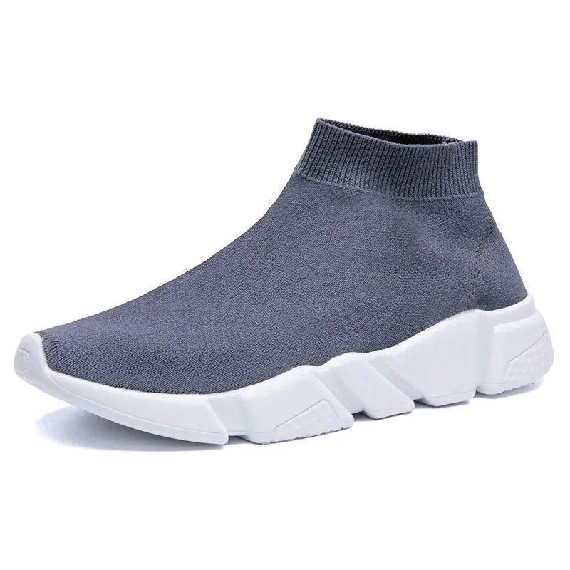 

2021 new mens womens sneakers fashion Quality Knit Socks shoes speed trainer High Race Runners Black white Slip-on triple