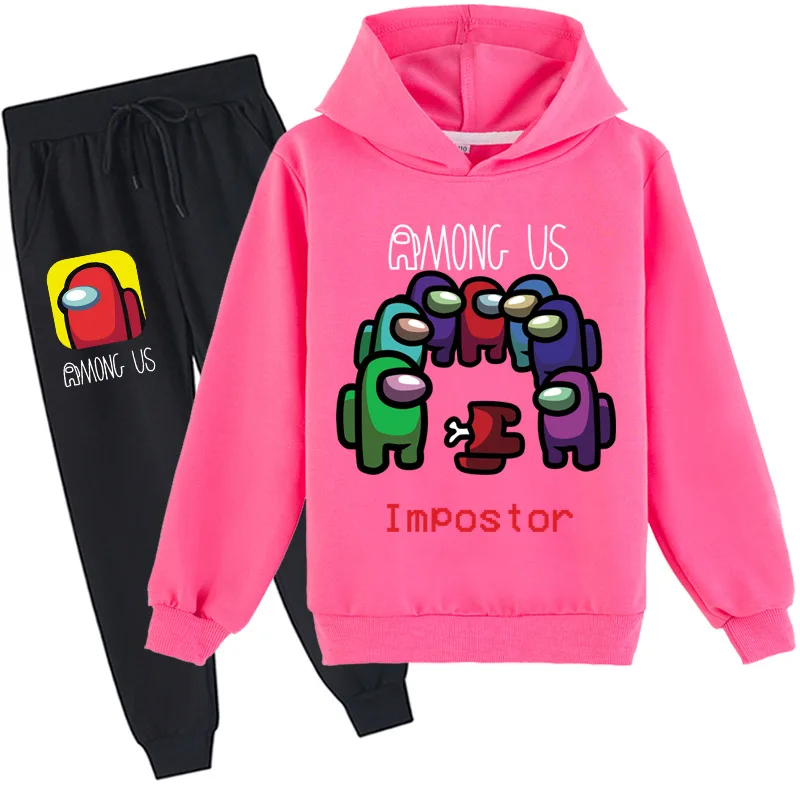 

2-16Y Children Among Us Outfit Kids Tracksuit Baby Girls Fashion Sports Suits Toddler Boys Hoodies Sweatshirts+Pants 2Pcs Sets