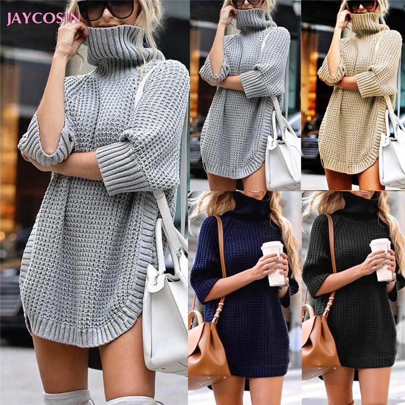 JAYCOSIN 2019 свитер с каменным принтом модный Женский Повседневный Асимметричный