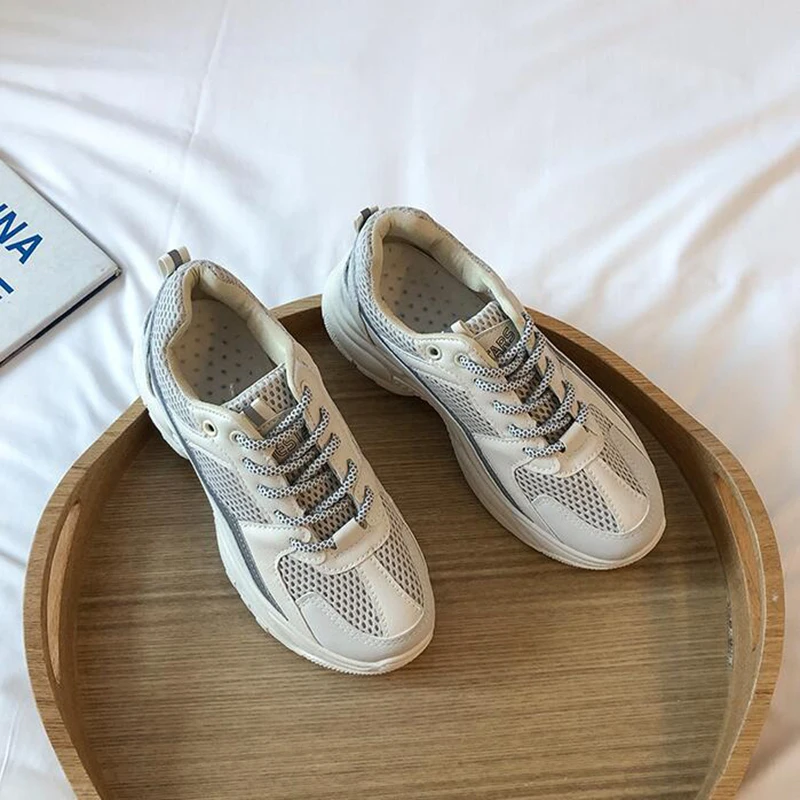 Светоотражающие кроссовки женская модная обувь для бега повседневные беговые