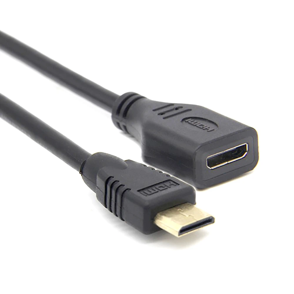 

15cm Mini HDMI-compatible male to MINI HDMI-compatible female extension cable black color for PC Camera