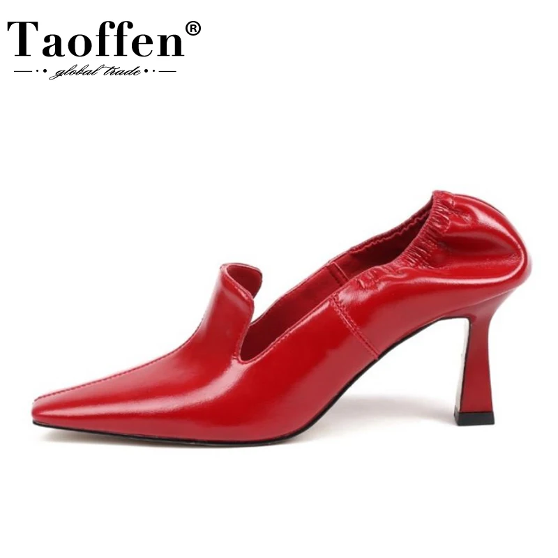 

Taoffen New Women High Heel Shoes Strange Heel Women Pumps Fashion Cool Party Shoes Shine Woman Footwear Size 34-39