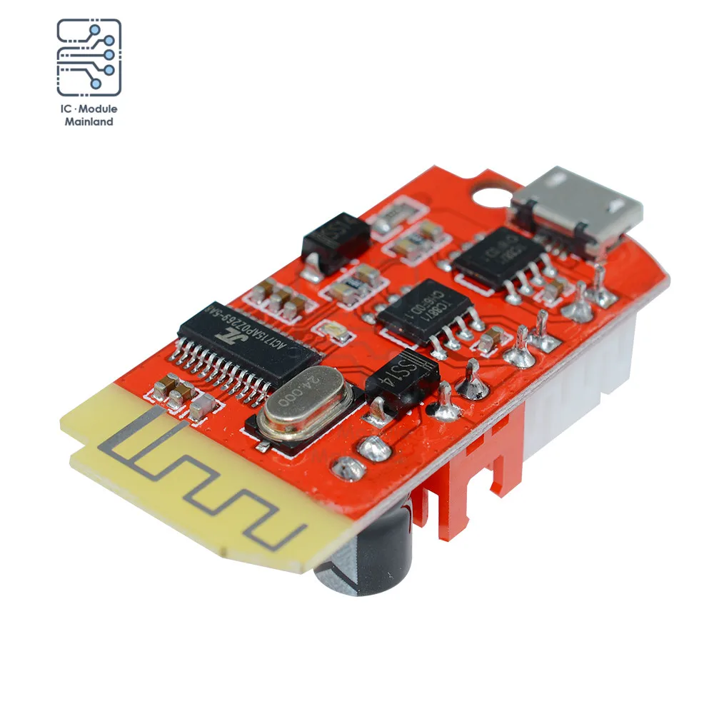 Плата цифрового усилителя звука DC 3 7 в 5 В Вт Micro USB двойная плата Bluetooth динамик