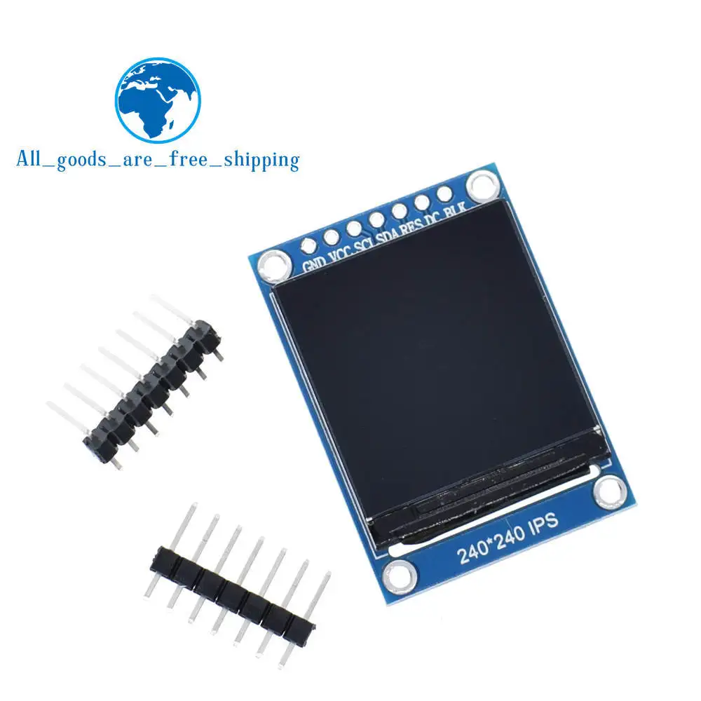TZT TFT дисплей 0,96/1,3 дюймов ips 7P SPI HD 65K полноцветный ЖК-модуль ST7735 Привод IC 80*160(не OLED) для Arduino