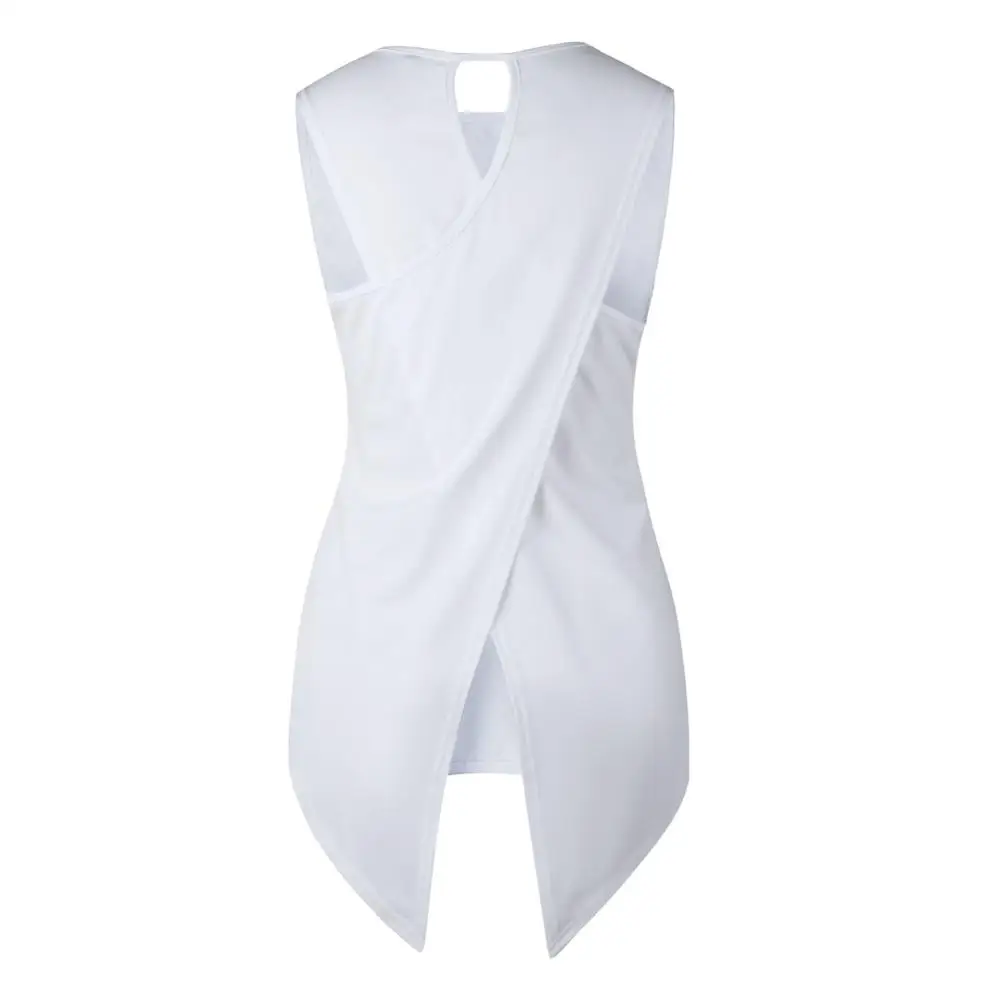 Женский Асимметричный однотонный жилет на бретельках летний облегающий топ
