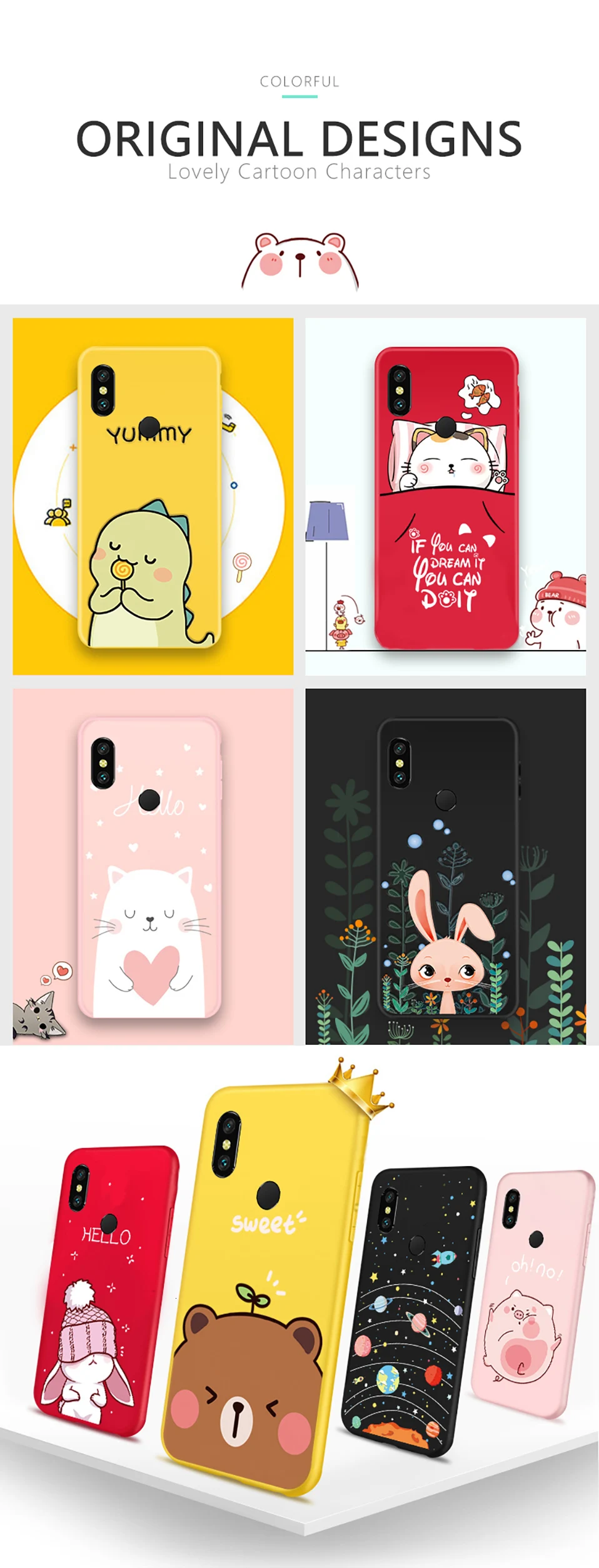 ASINA, милый чехол для Xiao mi Red mi Note 7, силиконовый чехол, 3D рельеф, животное, звезда, Космический бампер для mi 9, A1Red, mi Note 5, 5 Plus, A2