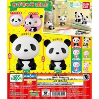 bandai action figure japanese version big head assembled shellless gacha series panda baby cartoon decoration model toy