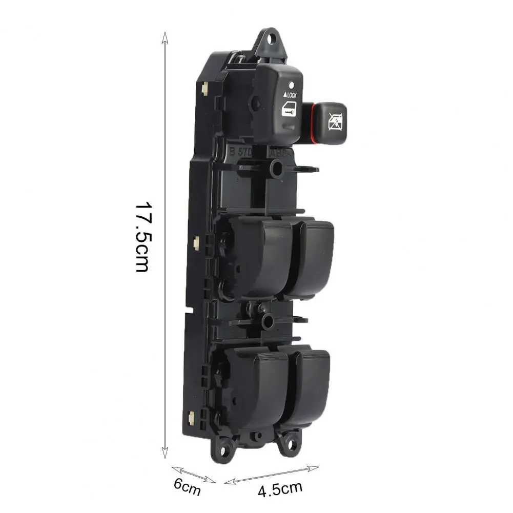 Переключатель управления окошком антикоррозийный идеальный черный Передний