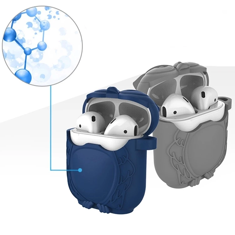 Силиконовый чехол для наушников в форме совы, силиконовый чехол для Apple Airpods
