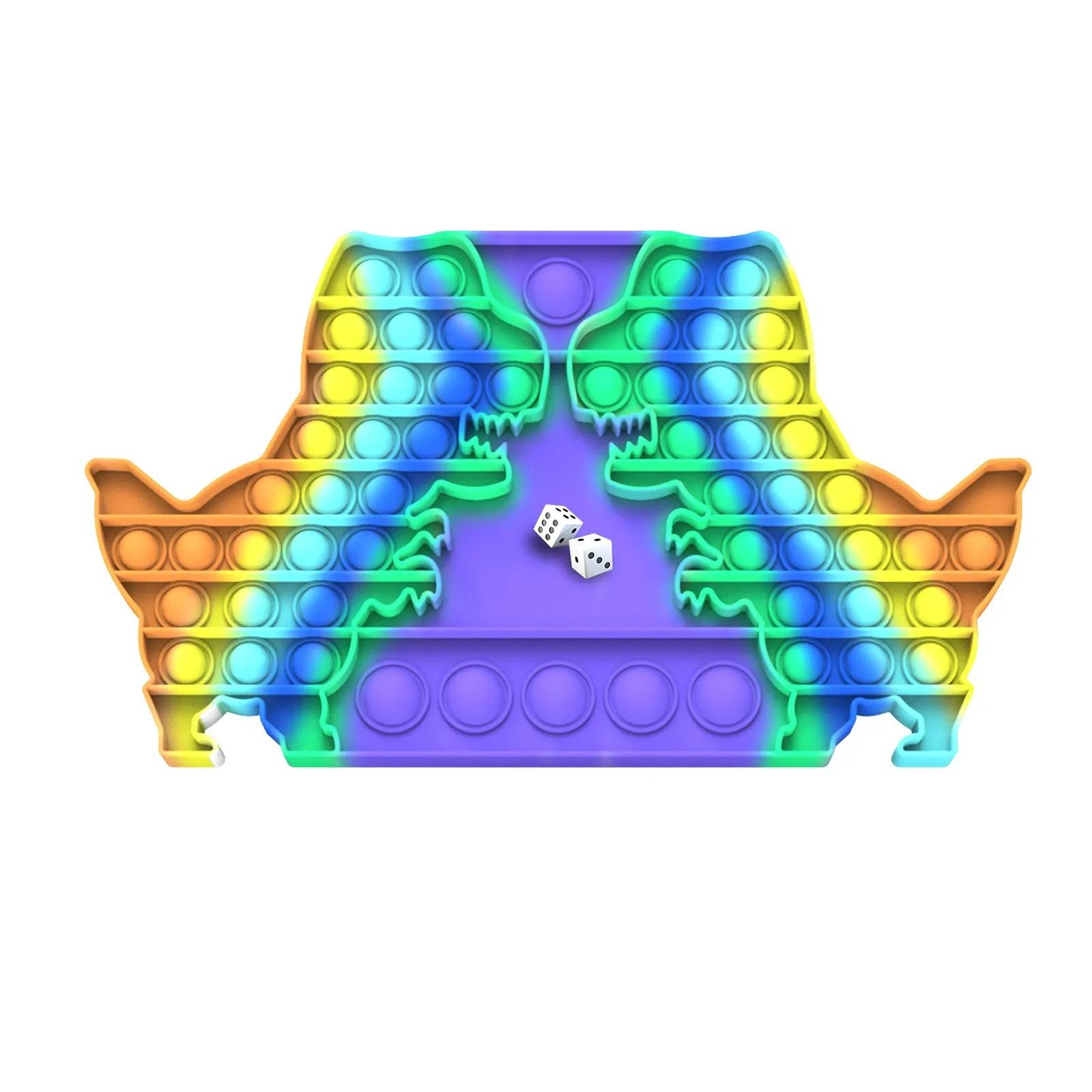 

Big Pop Game Fidget Toy Extra Large Bubble Sensory Rainbow Chess Board Push Bubble Popper Fidget Sensory Toys Relief Figetget