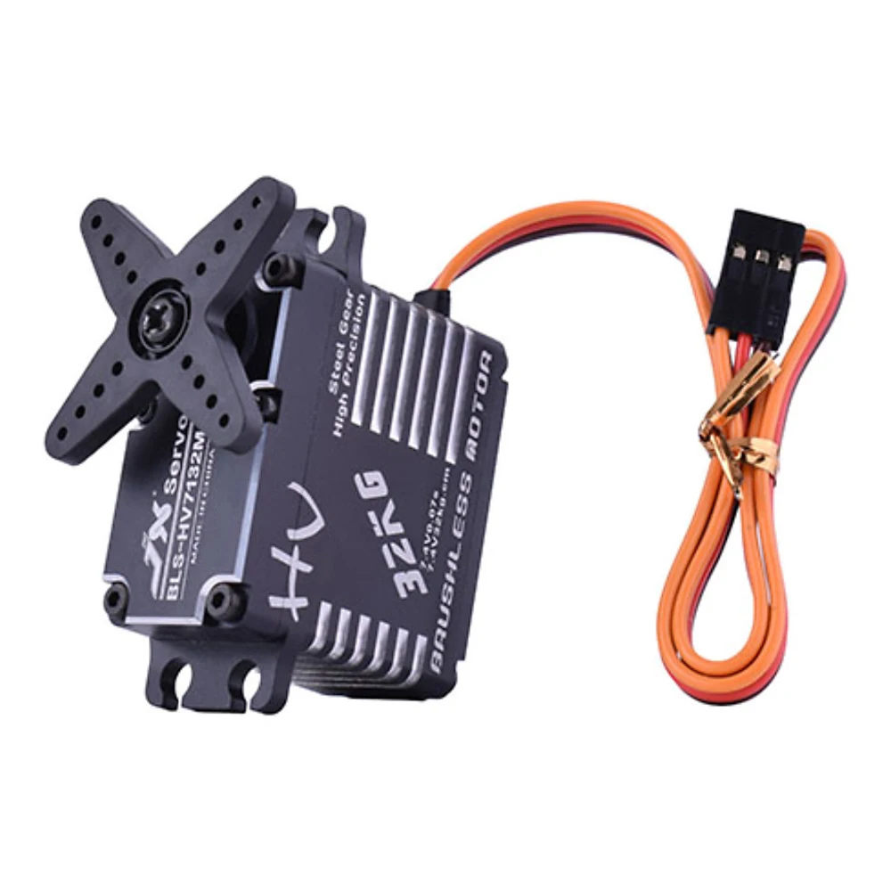 JX Servo BLS-HV7132MG 32 кг 7 4 В 0.07sec высокоскоростная Точная стальная шестерня с ЧПУ