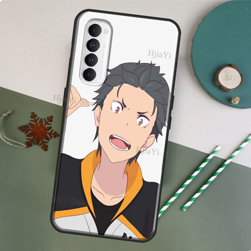 Natsuki Subaru Re Zero для OPPO A52 A72 A83 A91 A5 A9 A53 A31 2020 F5 F7 Reno 4 Pro 2Z A5S A1K A15 чехол телефона - купить по