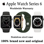 Новый оригинальный Apple Watch Series 6 GPS сотовый 40 мм44 мм нержавеющая сталь caseWorldwide гарантия Смарт-часы Бесплатные ремешки