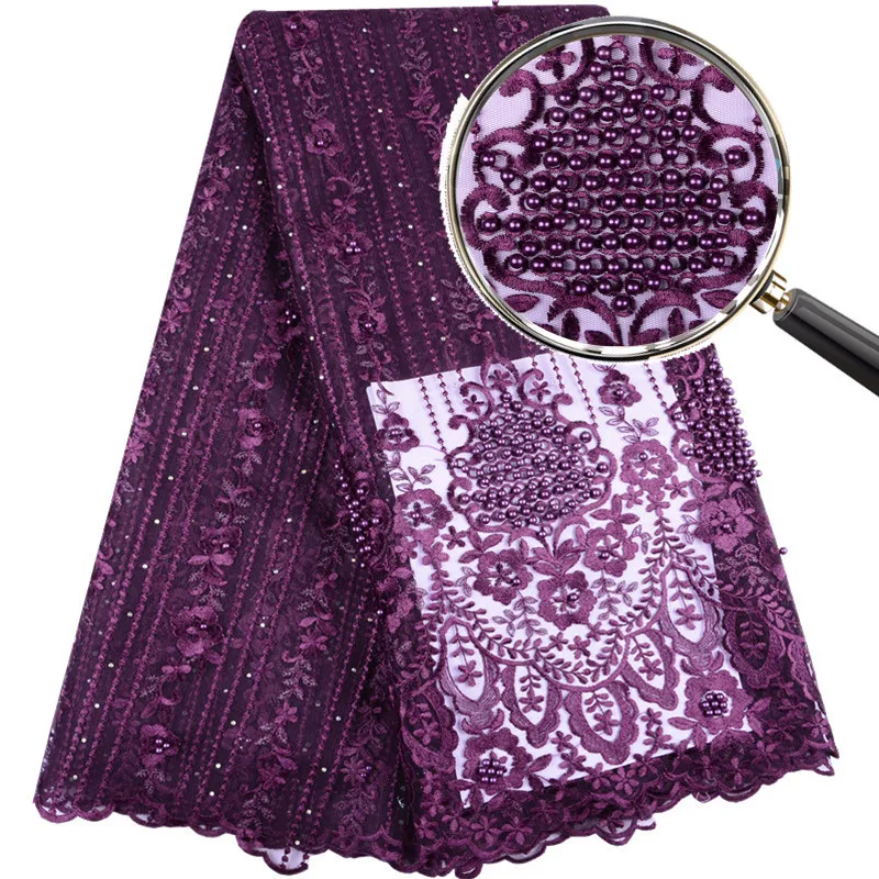 Африканский гипюр кружево ткань 2019 вышитые в нигерийском стиле состоящий из
