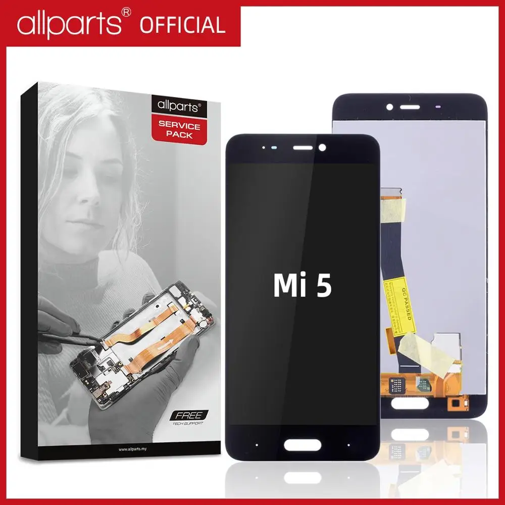 Дисплей для XIAOMI Mi5 LCD в сборе с тачскрином Оригинал 5.15'' черный белый золото