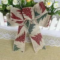 5cm burlap swirl crafts gift wrapping ribbon for diy christmas holiday indoor outdoor wreath home tree decoration