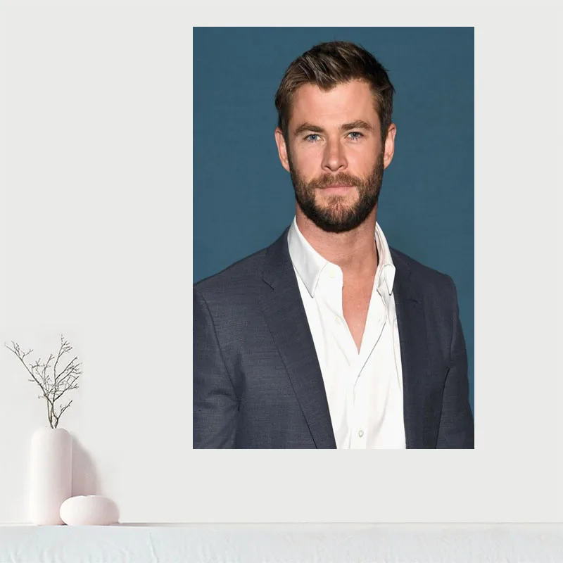 

Custom Chris Hemsworth Canvas Painting Home Room Wall Decoration Canvas Posters And Decoration Pictures