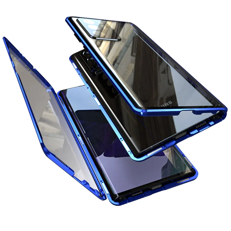 

Magnetic Camera protection 360 for Samsung Galaxy Note 20 Ultra S21 Ultra Plus S20 fe case cover Funda Metal Glass Cases