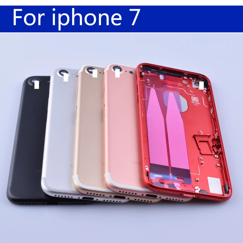 4," для 7 7G Coque Крышка батарейного отсека задняя крышка корпуса для iphone7 Корпус Шасси средняя рамка Корпус задний Чехол