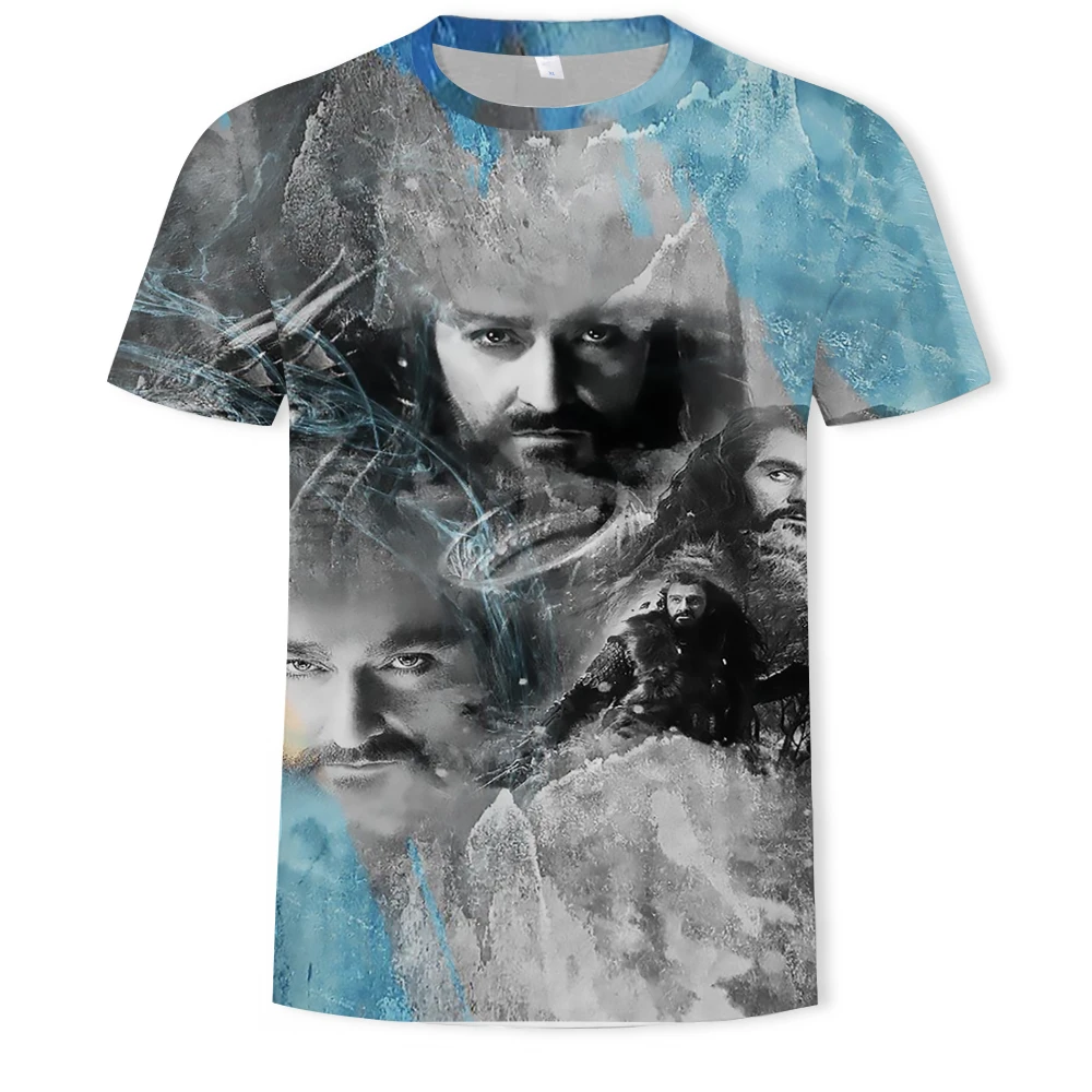 

Marine action movie 3D printing men's short T-shirt fashion casual O-neck breathable plus size hip-hop T-shirt for men