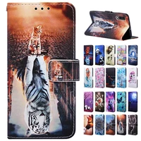 leather flip case for samsung galaxy a10 a20 a30 a40 a50 a70 a80 a20e a10s a30s a50s a20s phone case coque painted wallet cover