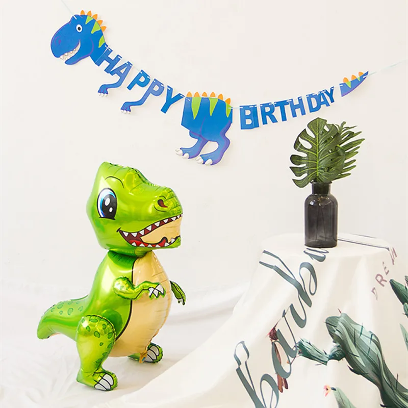 1 шт большой 4D костюм шагающего динозавра воздушный шарик из фольги в форме