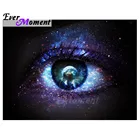 Когда-либо в настоящий момент дрель Блестящий алмазов картина вселенная в глаз Стразы картина современного искусства стены Изображение Декор в гостиную 5L1670