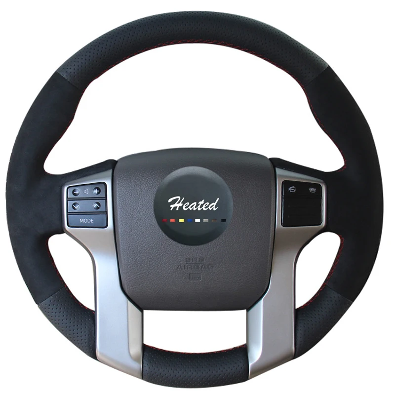 Оплетка на руль для Toyota Land Cruiser Prado 2010 2015 Tundra 2013 2017 Tacoma 2011 2016 чехол volante|on the steering