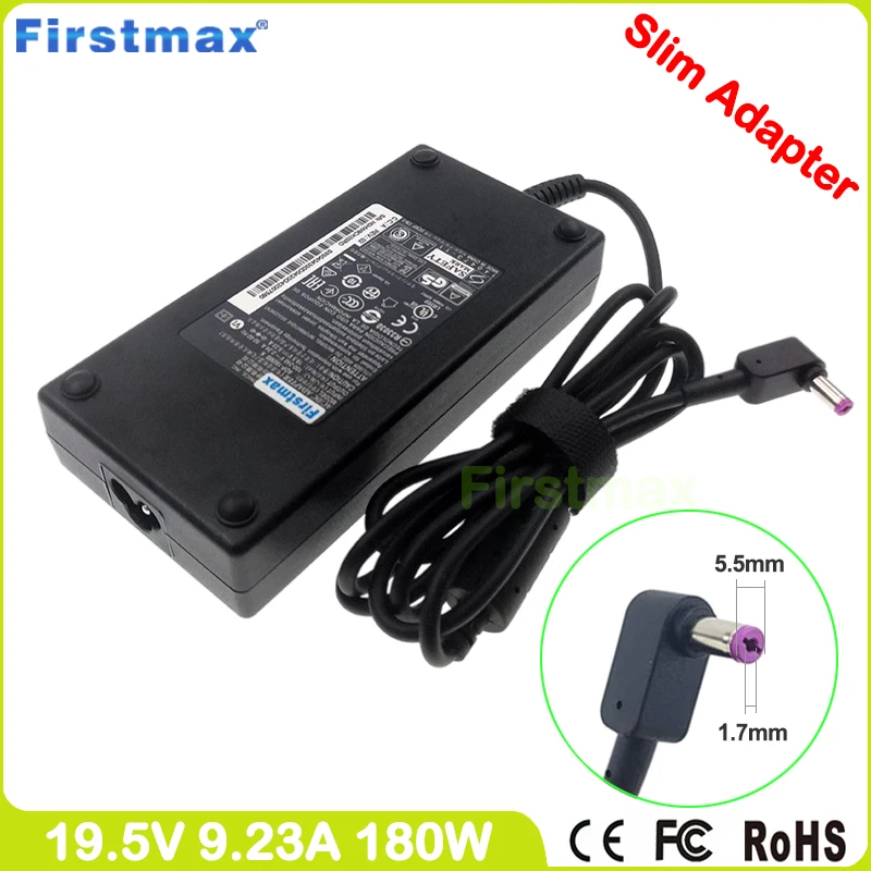 

AC adapter 19.5V 9.23A 180W laptop charger for Acer Predator Helios 300 G3-571 G3-572 PH315-51 PH317-51 PH317-52 ADP-180MB K