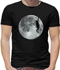 Мужская футболка для скалолазания луна, футболка для скалолазания, скалолазания, космического скалолазания, Харадзюку