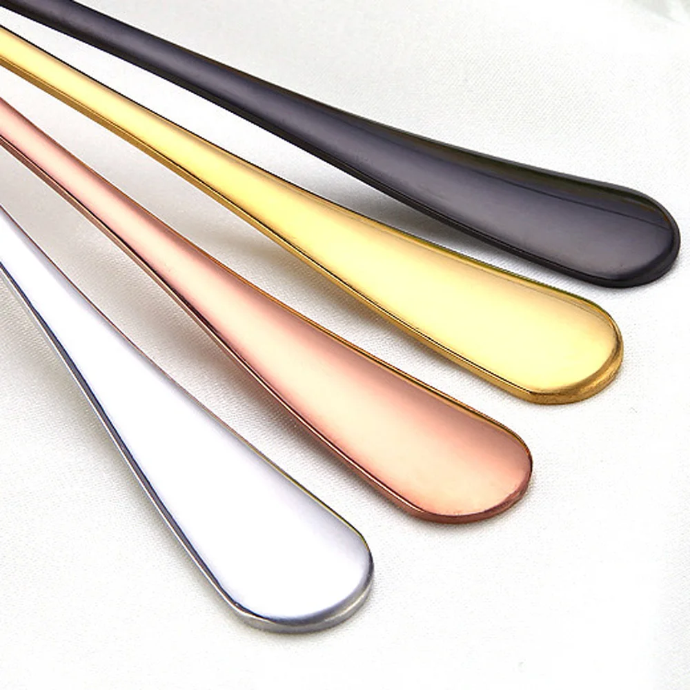

Salad Spoons Stainless Steel Spoon Set Cutlery Gold Set Unique Gold Dessert Spoon Ettuce Cutlery
