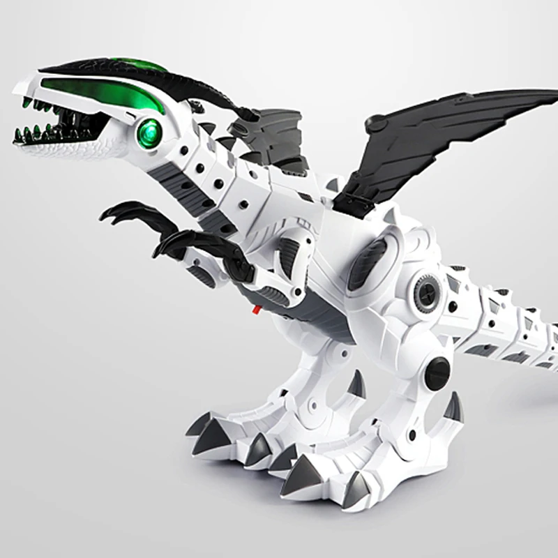 QWZ новые большие динозавры игрушки для детей Белый Спрей Электрический динозавр