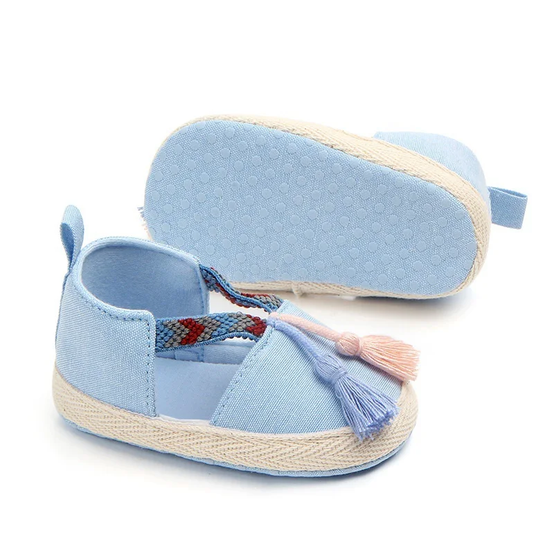 Hilittlekids/обувь с кисточками для маленьких девочек сезон весна-осень нескользящие