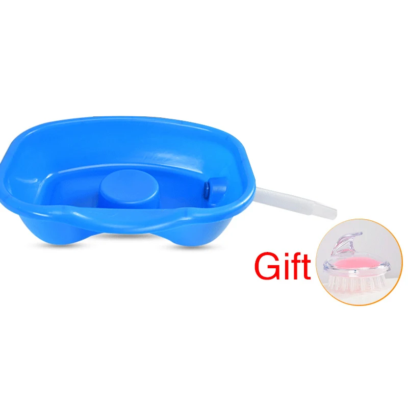

FOHEEL Portable Shampoo Basin for The Disabled Bedridden Neck Rest Hair Washing Basin Bowl Sink Drain Tube Handicap Bed Basin