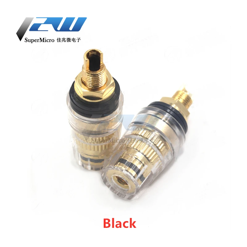 Позолоченный медный разъем типа банан 8 мм усилитель резьбы средний динамик