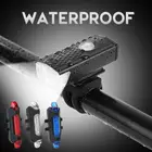 Фонарь велосипедный светодиодный Аккумуляторный с зарядкой от USB, 3 цвета