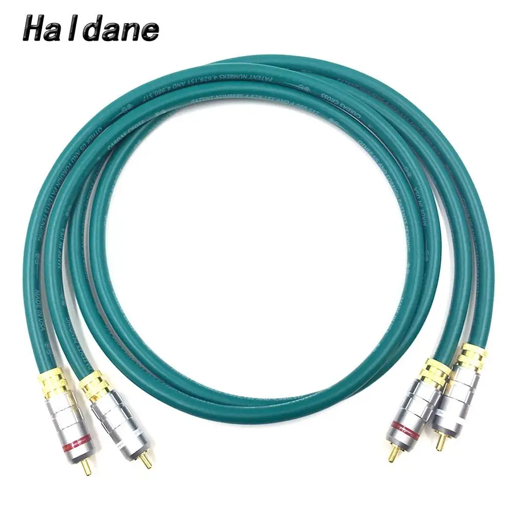 

Haldane Pair HIFI Type-5 Gold Plated RCA Audio Cable HIFI Double RCA Audio Signal Cable Rca High-end Corld for CARDAS CROSS