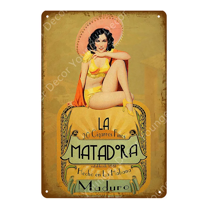 YD3087EI Американский плакат Pin Up Girl забавная леди жестяная вывеска настенная декоративная табличка для бара кафе бара вечерние Клубные винтажные металлические картины YI-078 - Цвет: YD3087EI