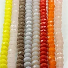 Аксессуары BEAUCHAMP 4*3 мм хрустальные бусины Рондель ожерелье из ограненных камней изготовление повязки на голову для шитья сережек ювелирных изделий бант узел Diy