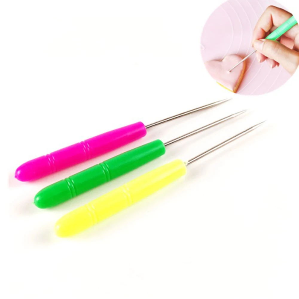 

5 Pcs Of Sugar Mixing Needle Doodle Needle DIY Baking Needle Mixer Stainless Steel Needle Biscuit Icing Needle High Quality